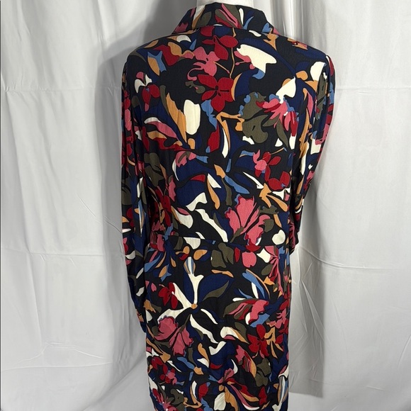 ba&sh “Lady” Abstract Floral Shirt Dress L - Picture 6 of 11